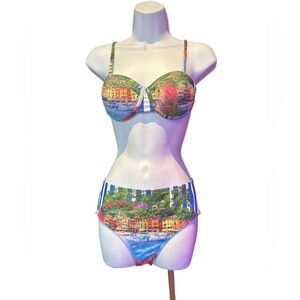 Colorful Printed Women's Bikini